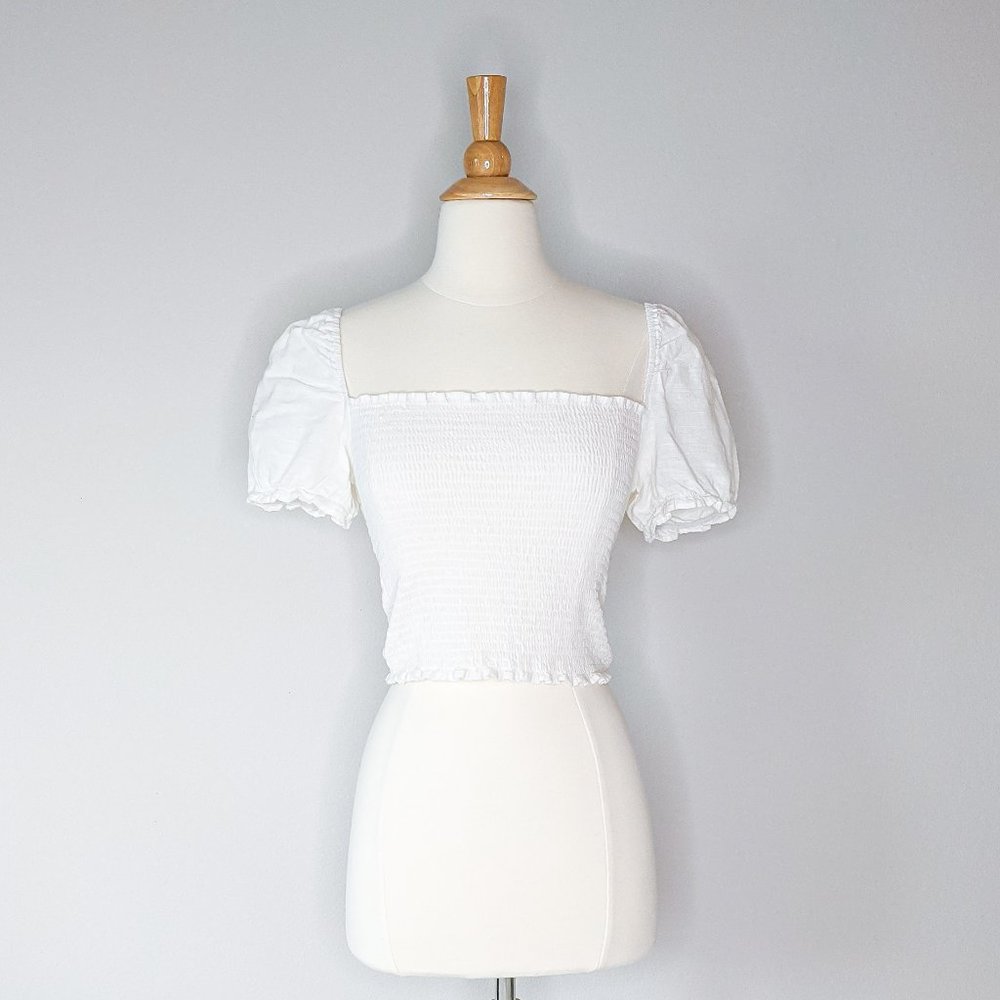 Urban Outfitters Puff Sleeve Crop Top